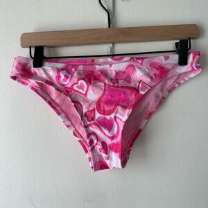 Kids Pink Heart Patterned Bottoms